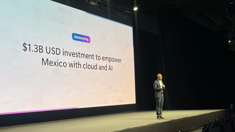 Microsoft anuncia inversión de 1,300 mdd en México