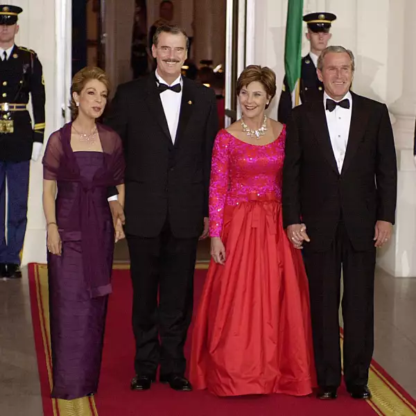 George W. Bush, Vicente Fox, Marta Sahagún, Barbara Bush