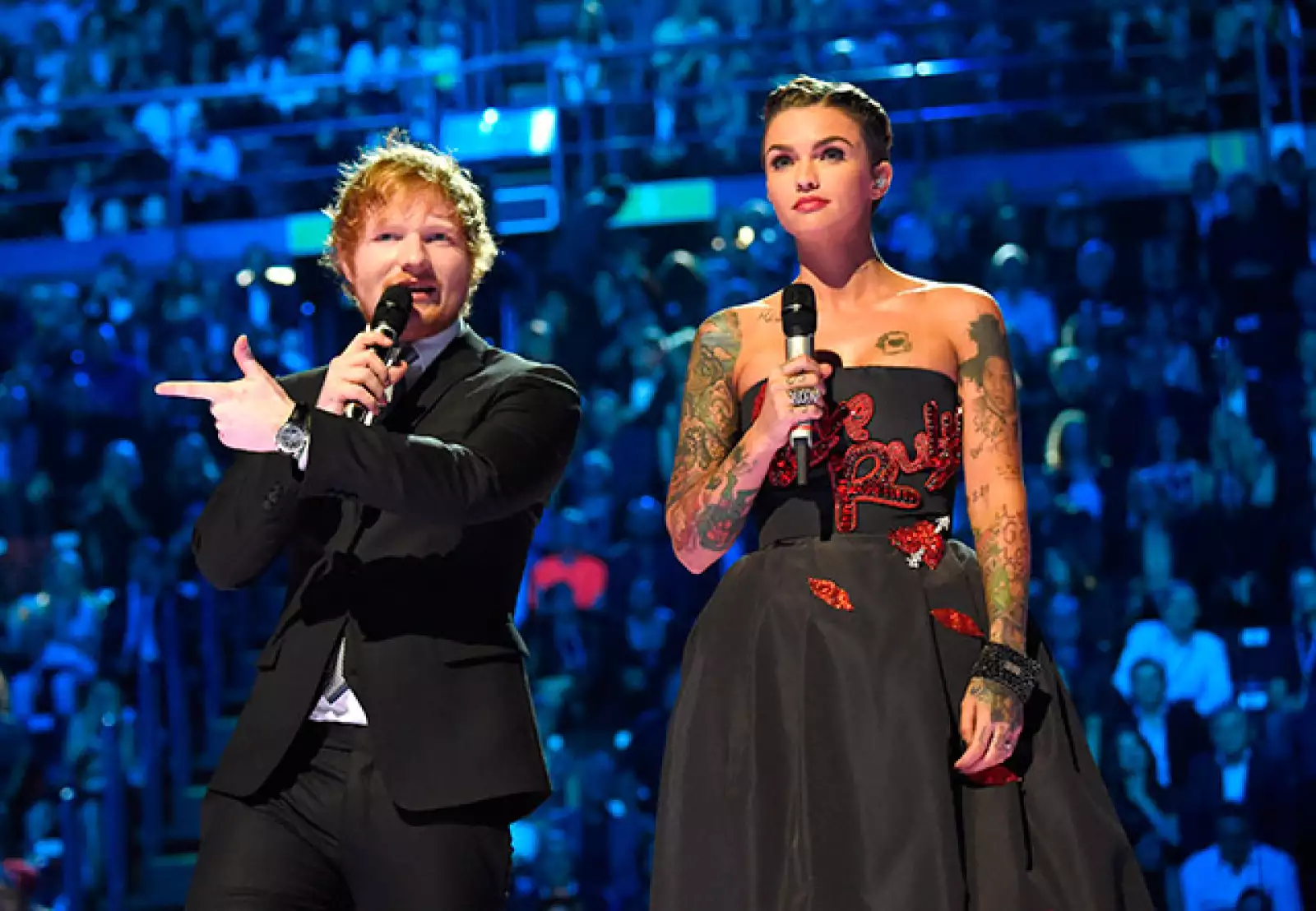 Ed Sheeran y Ruby Rose
