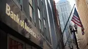 Una sucursal de Bank ok America en la ciudad de Nueva York en Estados Unidos.