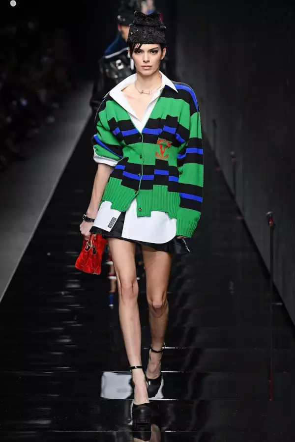 Versace show, Runway, Fall Winter 2020, Milan Fashion Week, Italy - 21 Feb 2020