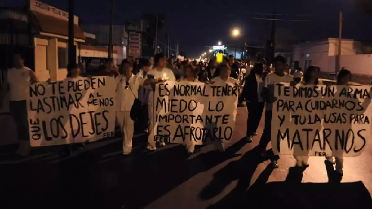 Ciudad Juarez estudiantes activistas marcha
