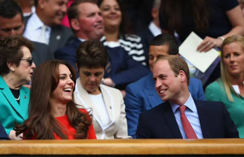 Los duques de Cambrige fueron captados muy sonrientes en Wimbledon, a donde asistieron para ver competir a Andy Murray.