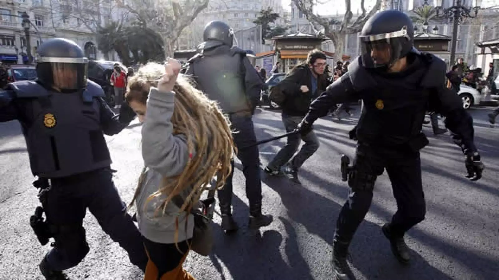 manifestancion de estudiantes en valencia