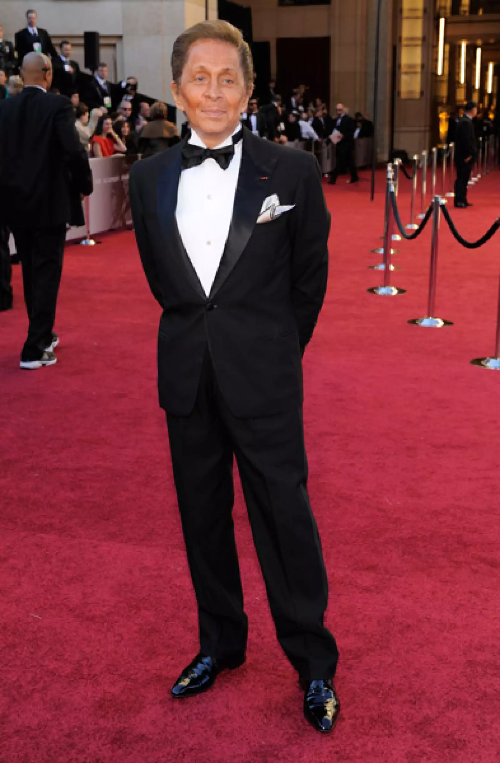 El diseñador italiano Valentino.