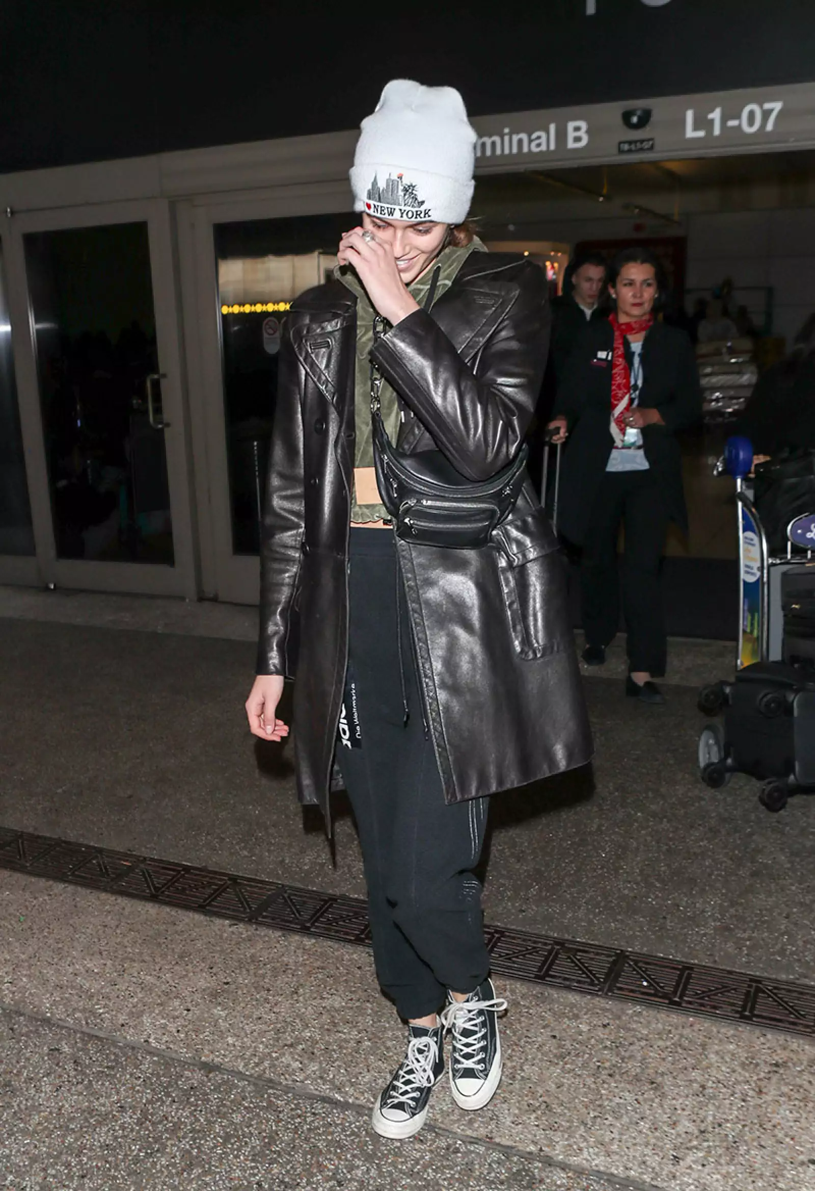 Kaia Gerber at LAX International Airport, Los Angeles, USA - 25 Jan 2018