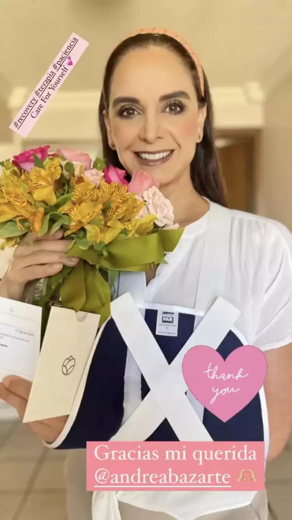 Lupita Jones impacta con operación en el hombro fotos
