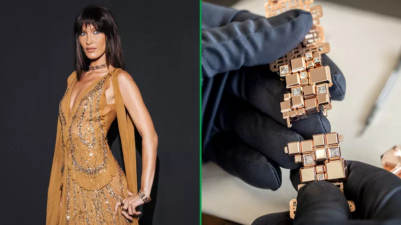 Bella Hadid presenta el reloj secreto Ice Cube de Chopard