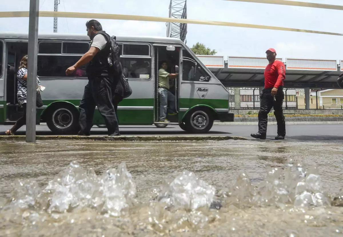 fuga de agua