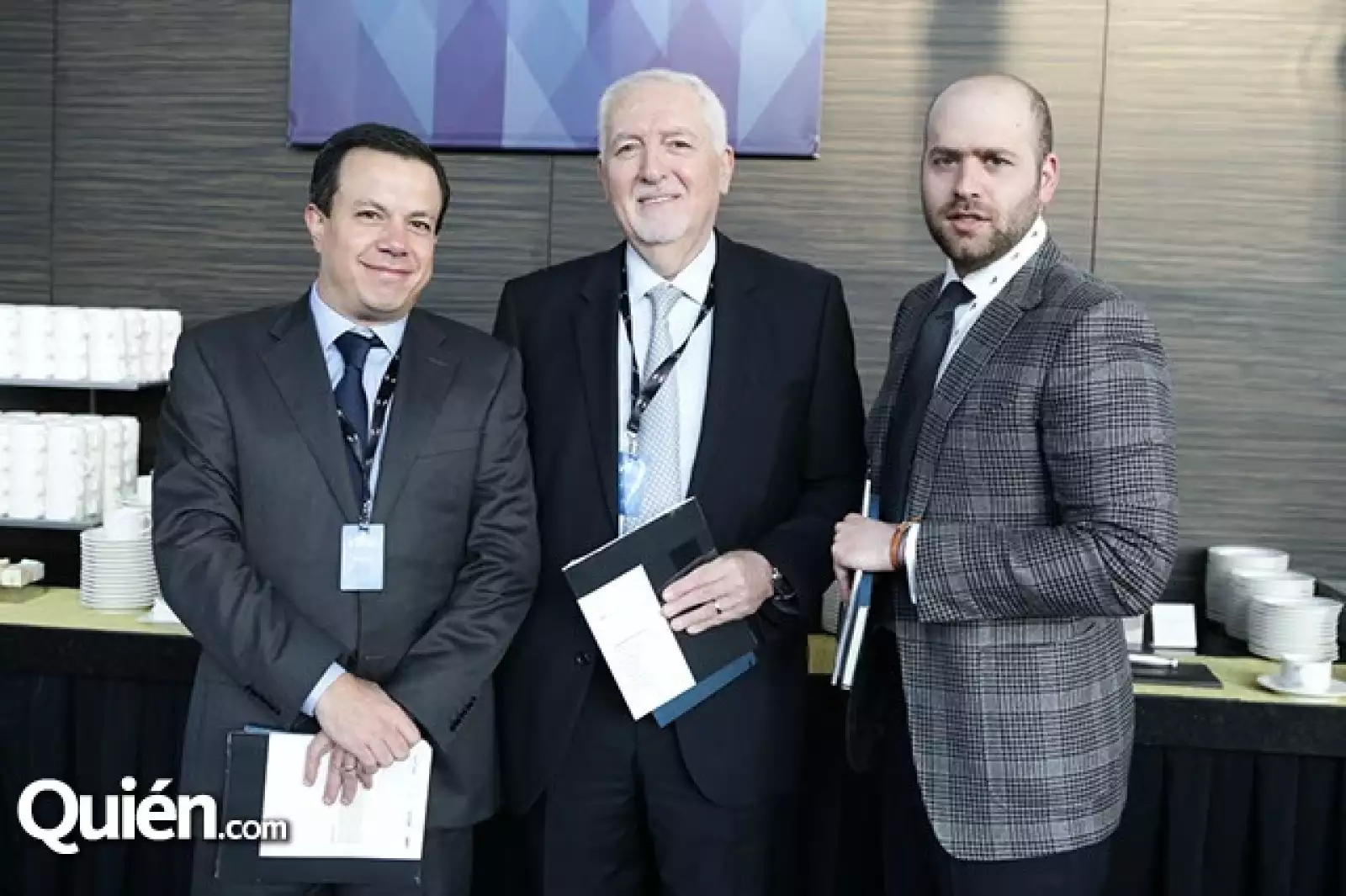 Paul Smith,José y Christian Harfush