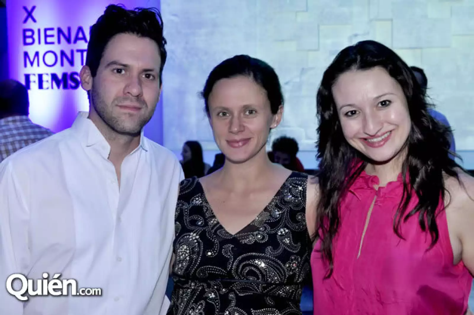 Gabriel Garza, Cristina Viehmann y Amalia López