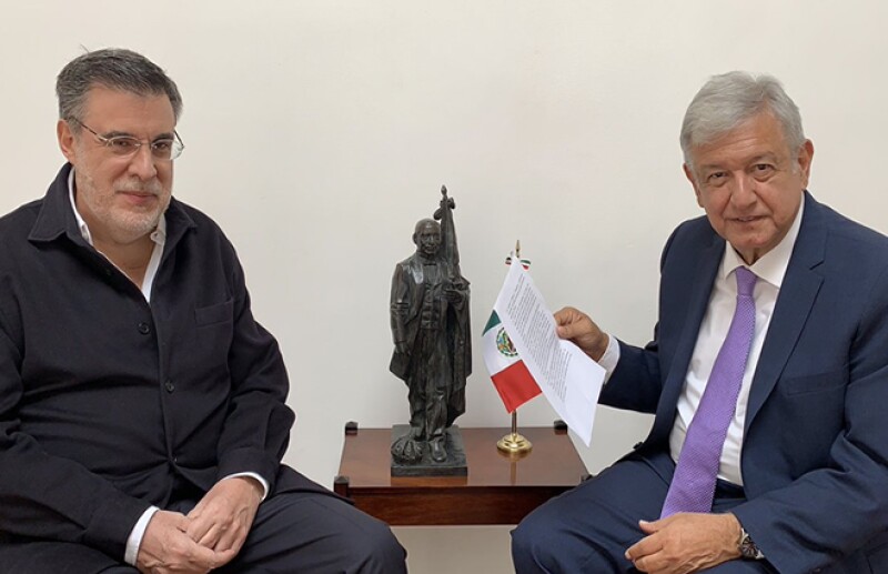 amlo y julio scherer
