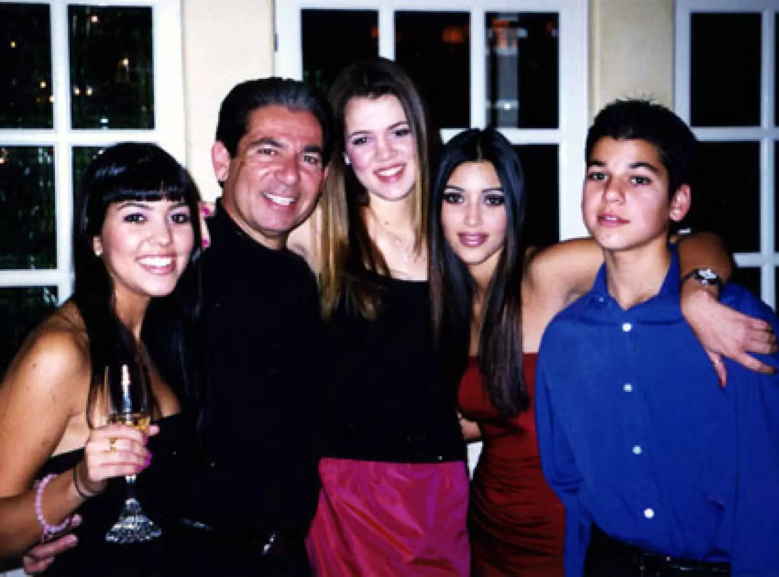 Rob George Kardashian y sus hijos, casi todos adolescentes.
