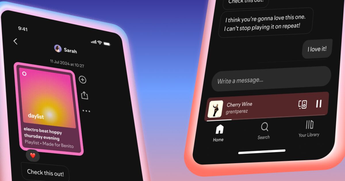 Zaten Spotify'da sohbet edebilirsiniz; Uygulamadan ayrılmadan mesaj göndermek için yeni bir aracı var