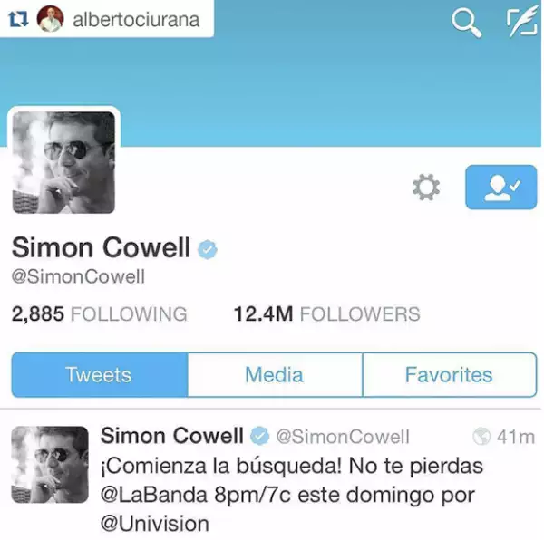 La conductoraa compartió una imagen publicada por el presidente de Univision.