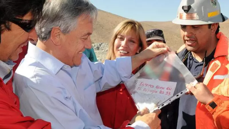 presidente de Chile- mineros