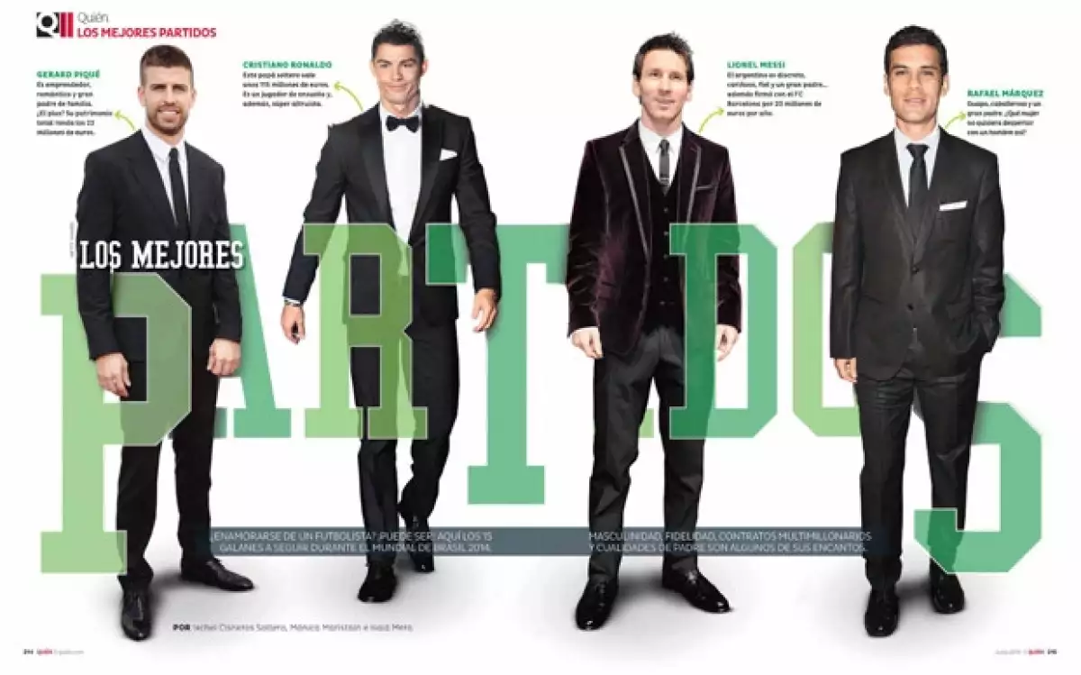 Ellos son los galanes del mundial.