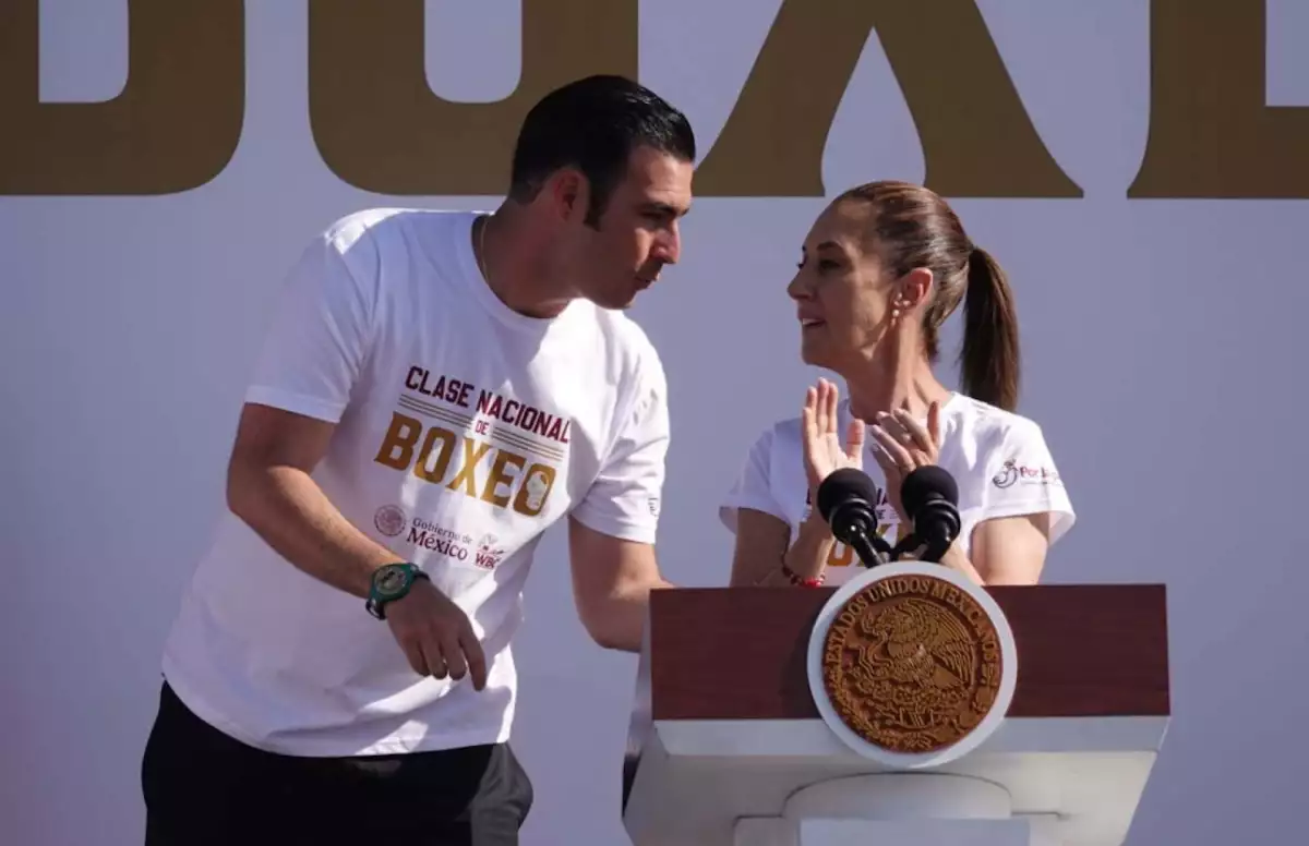 Clase masiva Box Claudia Sheinbaum