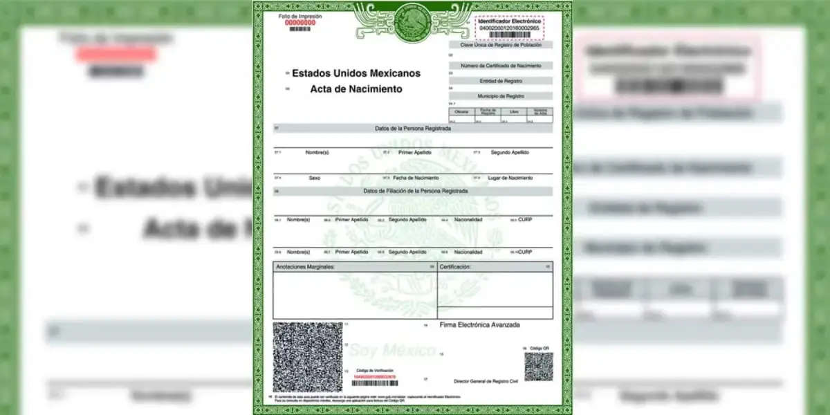 acta de nacimiento en línea 