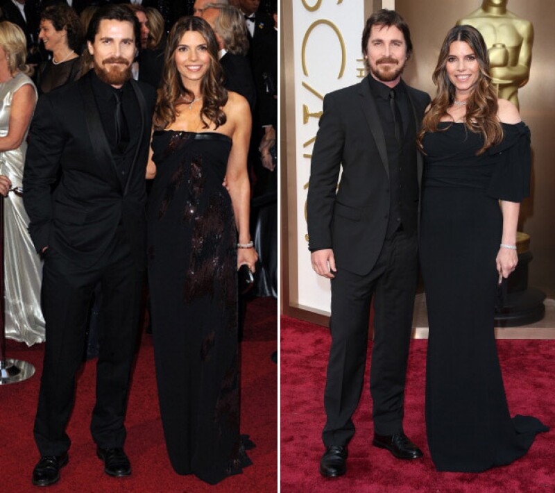 Christian Bale en 2011 y en 2014.