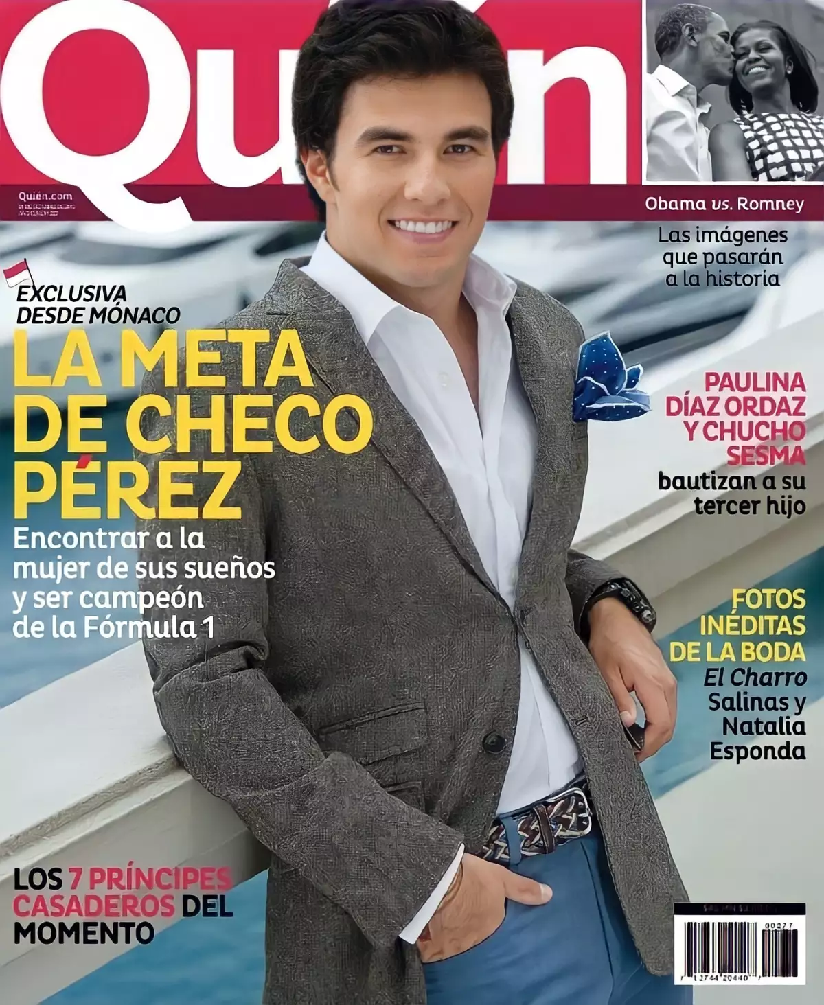 Checo Pérez en la portada de Quién