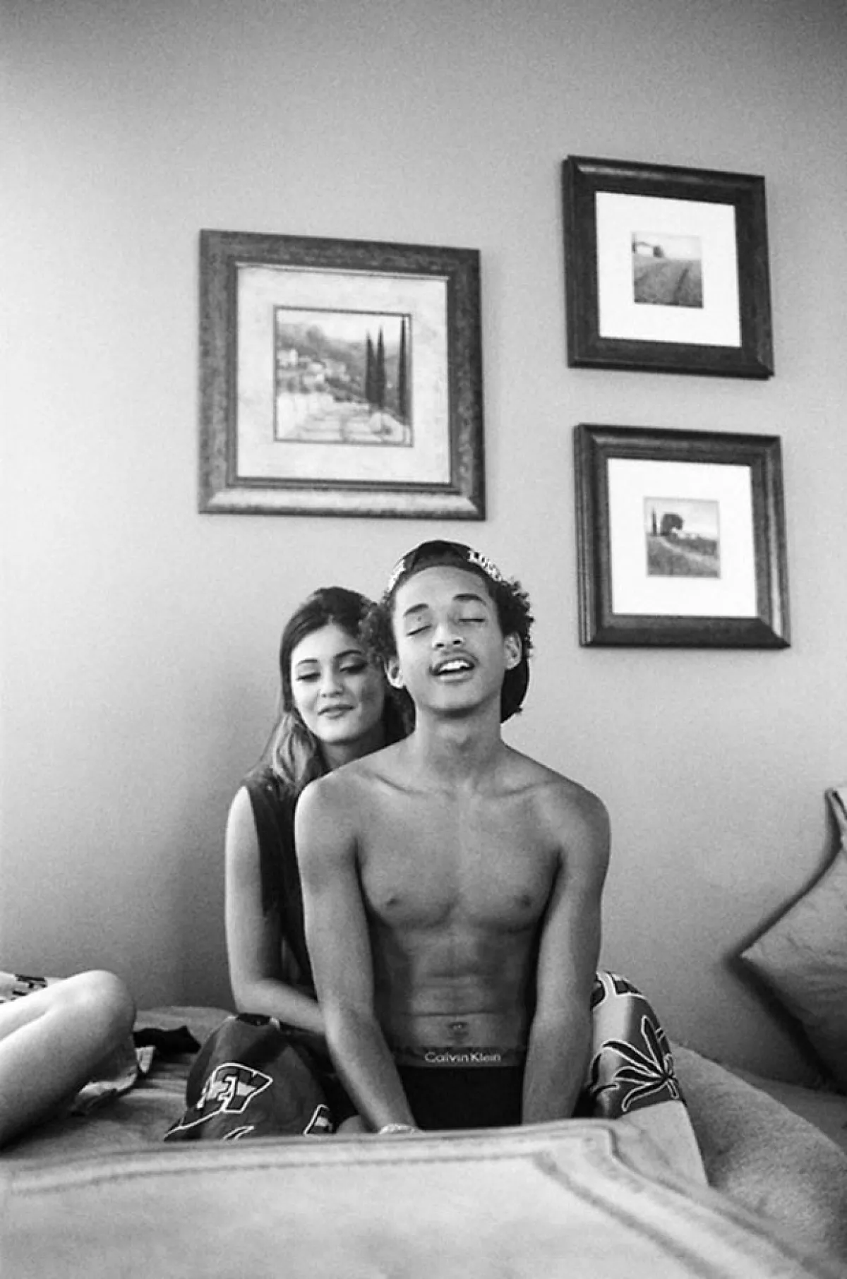Kylie Jenner compartió esta fotografía con Jaden Smith días antes de a polémica que generó Willow Smith tras fotografiarse con Moisés Arias.