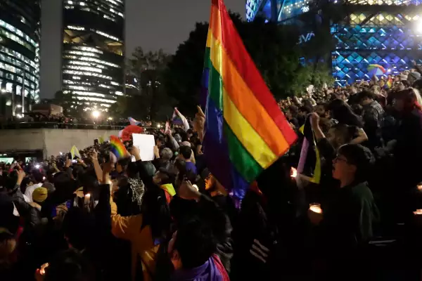 LGBTTTIQ+ community condemns the death of Magistrate Jesus Osiel Baena Saucedo in Mexico, Mexico City, Mexico City, Mexico - 13 Nov 2023