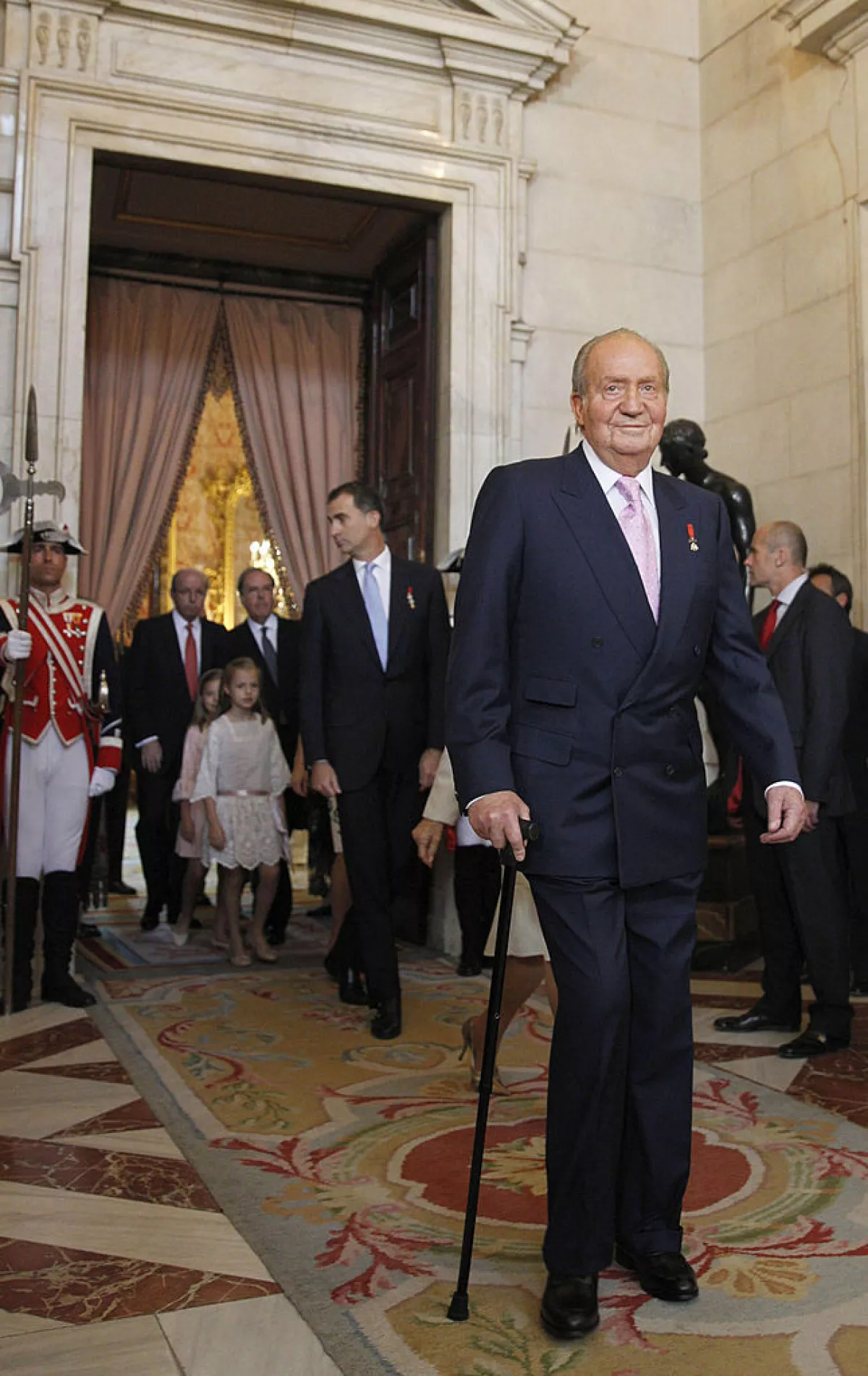 Juan Carlos de España, reina Sofía, Felipe VI y Letizia 