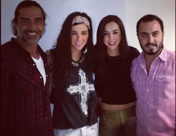 Alejandro Fernández, Karla Laveaga, Andrea Laveaga y Jorge Fregoso.
