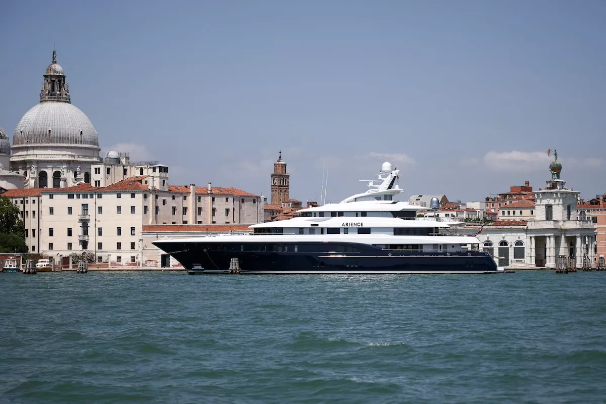 Venice ahead of the expected wedding of Amazon founder Jeff Bezos and Lauren Sanchez