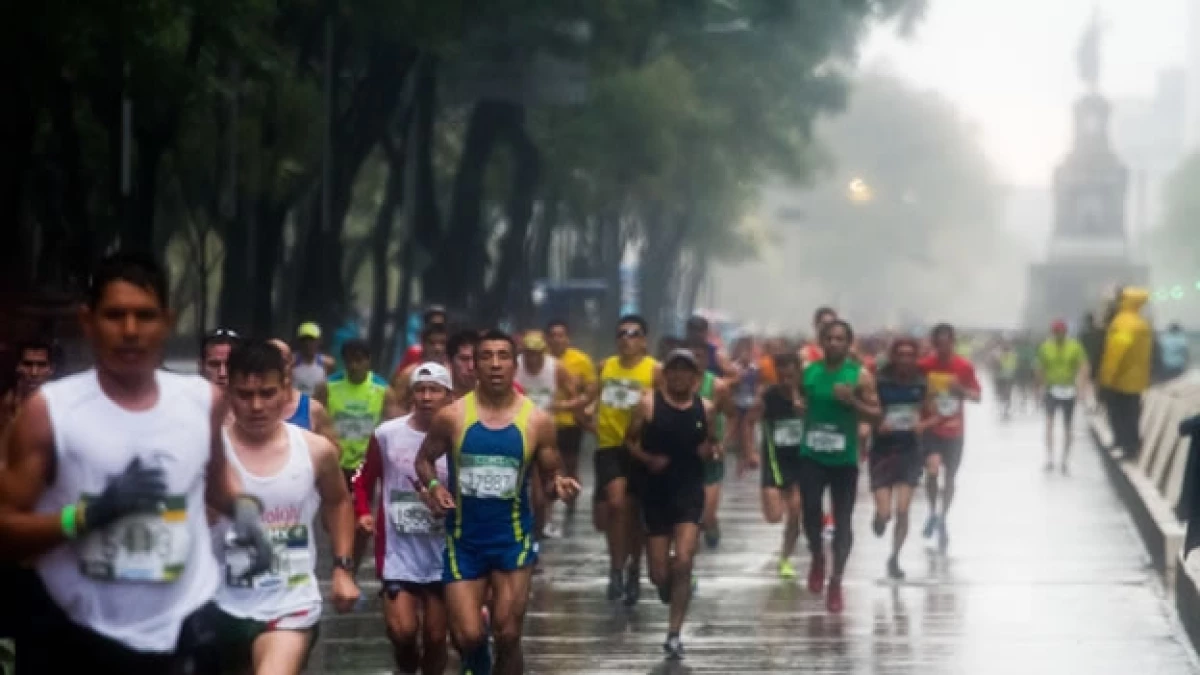maraton ciudad de mexico lluvia