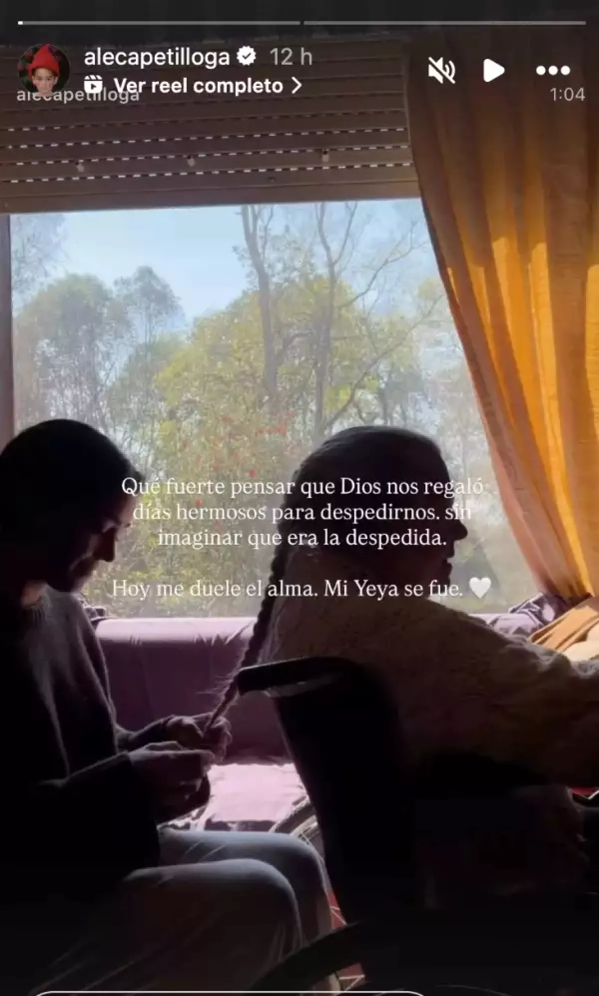 Ale Capetillo y su abuelita Yeya