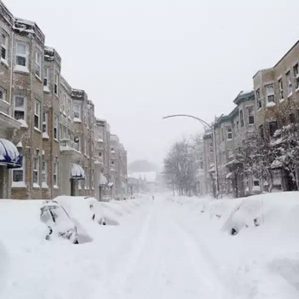 Nevadas en el noreste de EU