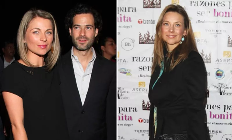 La actriz llevó a cabo la función para prensa de la obra que protagoniza junto a Luis Gerardo Méndez, "Razones para ser bonita"; su esposo y su hermana le manifestaron su respaldo.