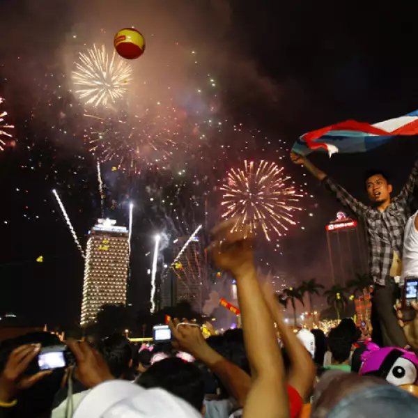 También en Malasia ya celebraron la llegada del Año Nuevo.