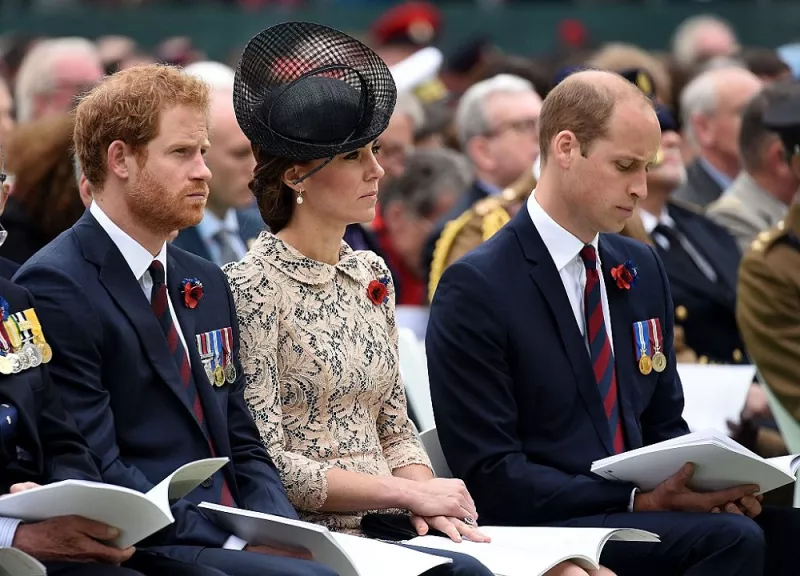 Príncipe Harry, Kate Middleton y el príncipe William