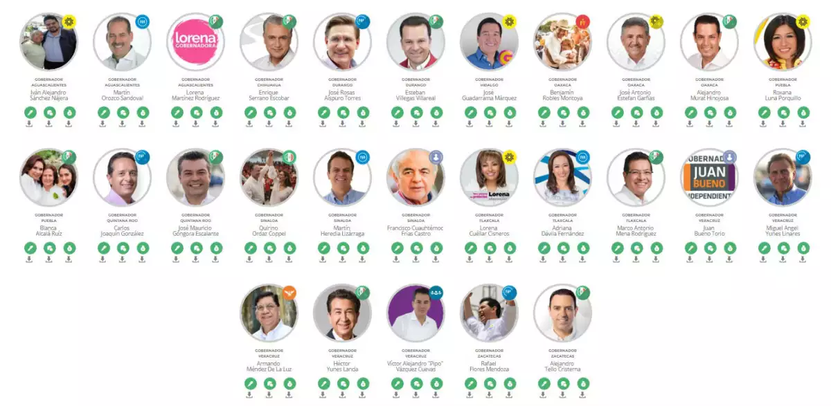 Entre los candidatos que se han sumado a la iniciativa hay priistas, panistas, perredistas, petistas y también independientes.