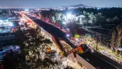 (Colapso de la línea 12 del metro en Iztapalapa)