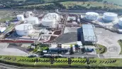 En la imagen, la planta en la que fue decomisado el presunto combustible irregular.