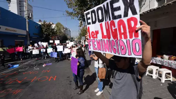 Protesta contra feminicidios