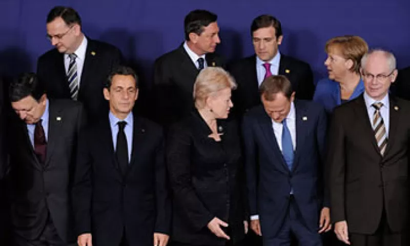 Los líderes europeos discuten el fortalecimiento de los bancos. (Foto: Cortesía CNNMoney.com)