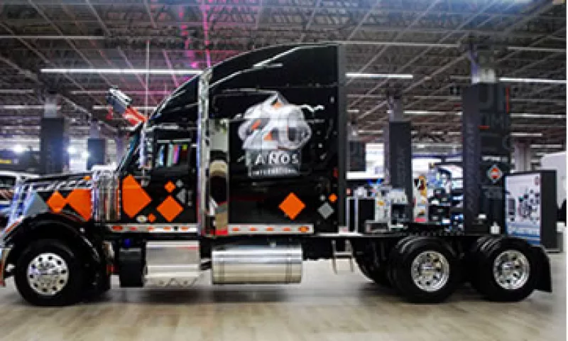 Entre los camiones ecológicos destaca el modelo Lonestar, de Navistar.  (Foto: Enrique Torres )