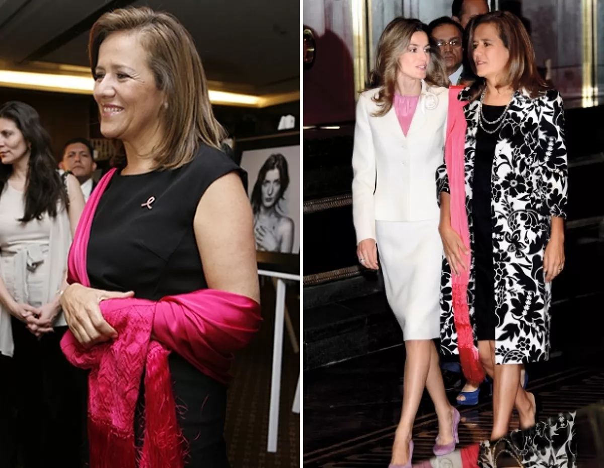 Este accesorio fue una opción maravillosa en ocasiones en las que a Margarita le faltaba un toque de color.