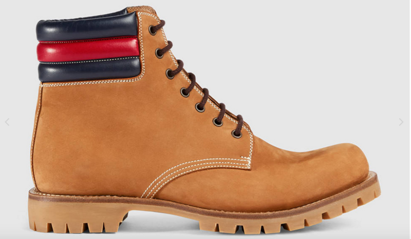 Bota Gucci parecida a Timberland