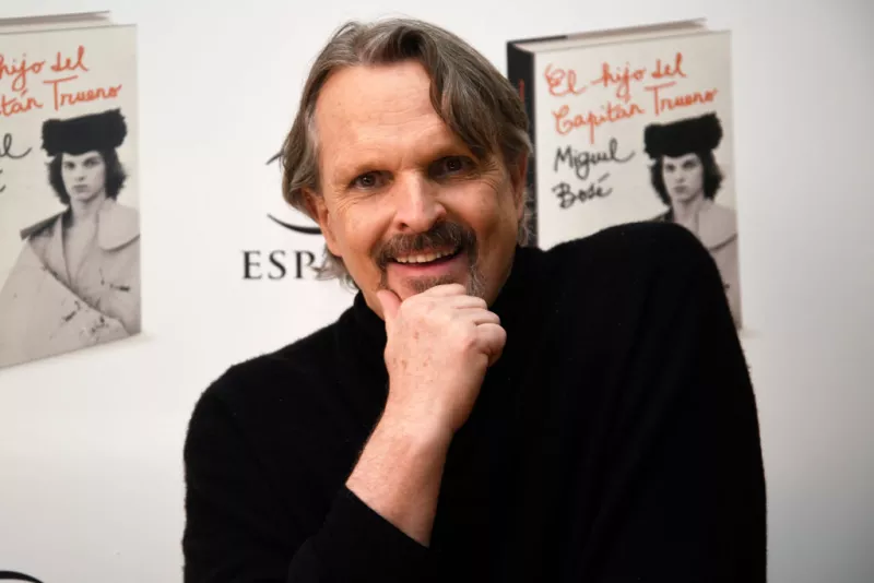 Miguel Bose Presents His Book 'el Hijo Del Capitan Trueno'.