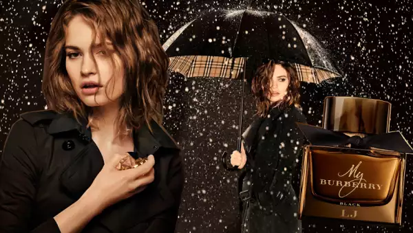 Lily James x Burberry