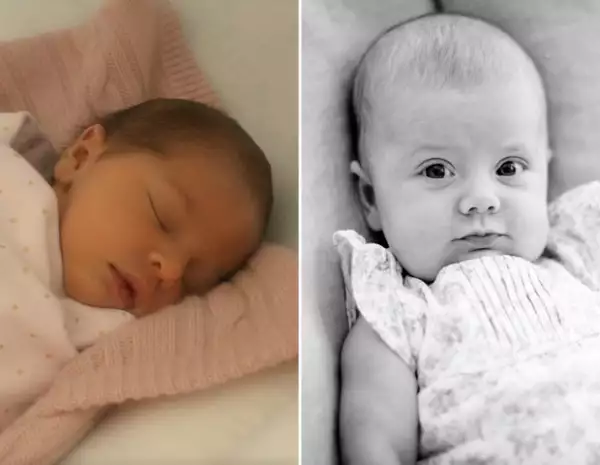 Estas son de las primeras fotos de las Princesitas recién nacidas.