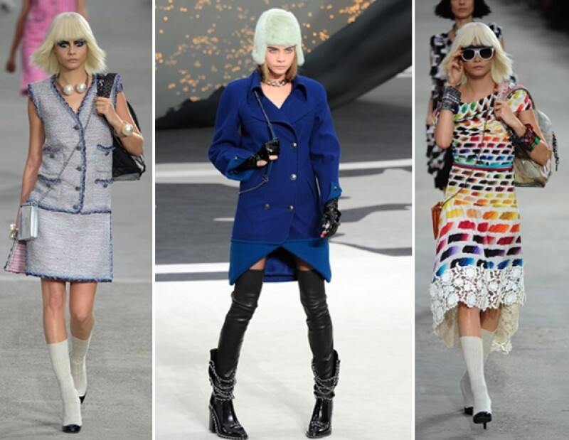 Cara ha estado en varias pasarelas de la casa de moda francesa.