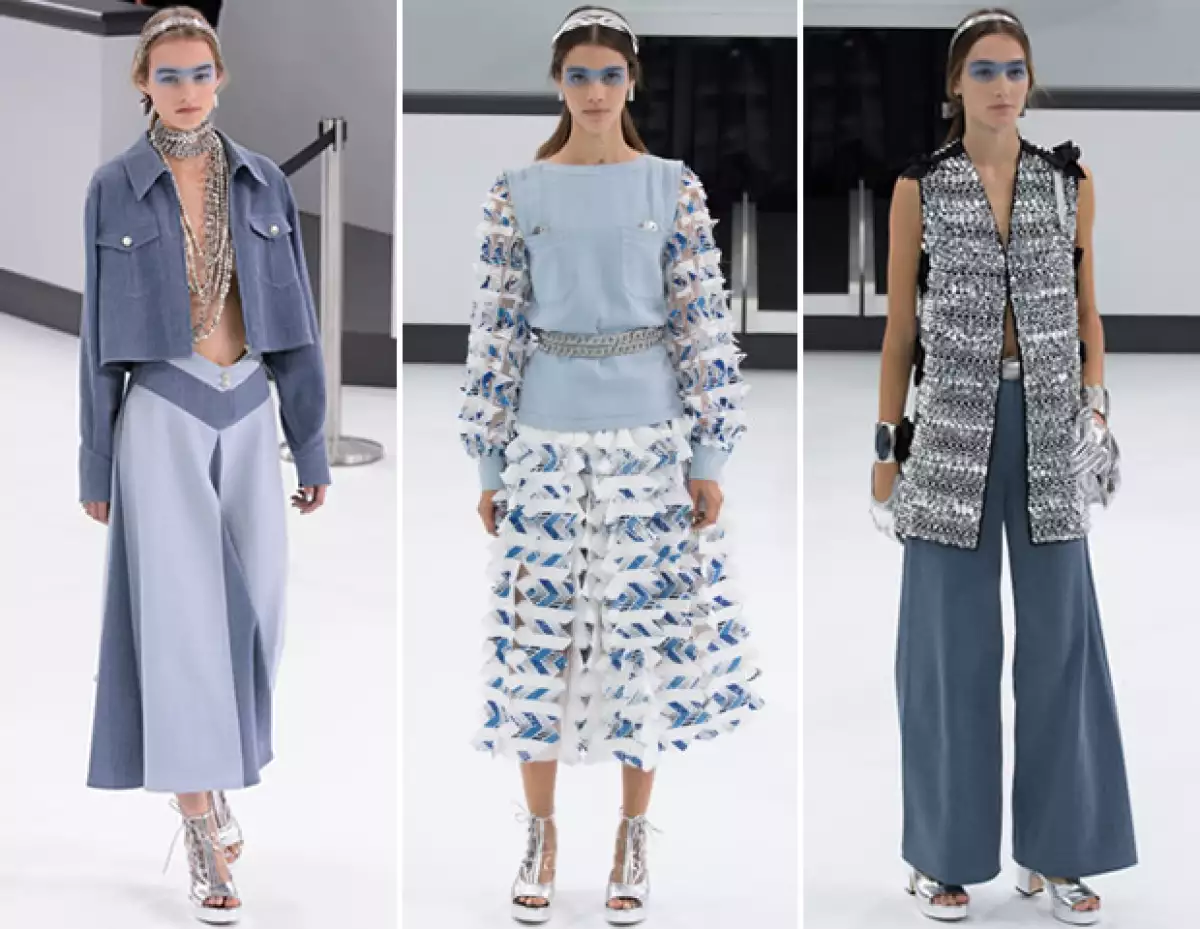 La mezclilla también protagonizó el desfile de Chanel.