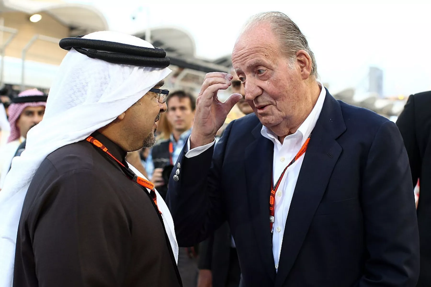 Príncipe Salman bin Hamad bin Isa Al Khalifa y Juan Carlos de España